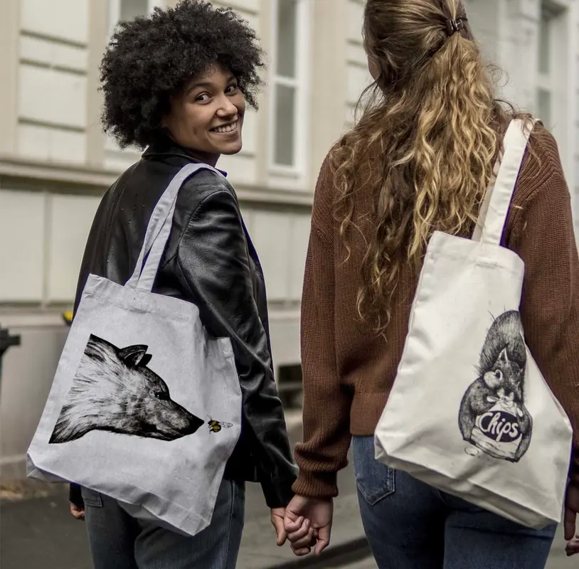 Jutetasche - Die Begegnung