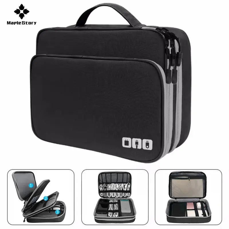 Kabel-Organizer Premium · Mit Tablet-Fach