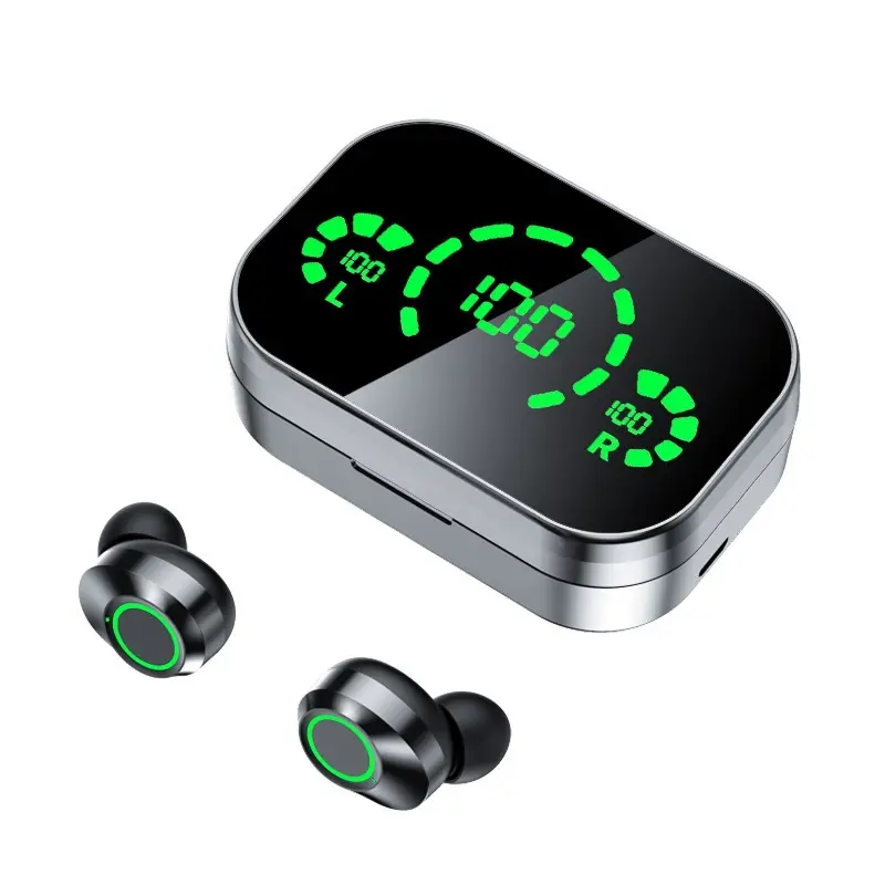 Kabelfreies Bluetooth-Headset TWS mit großer Displayanzeige und Atemli