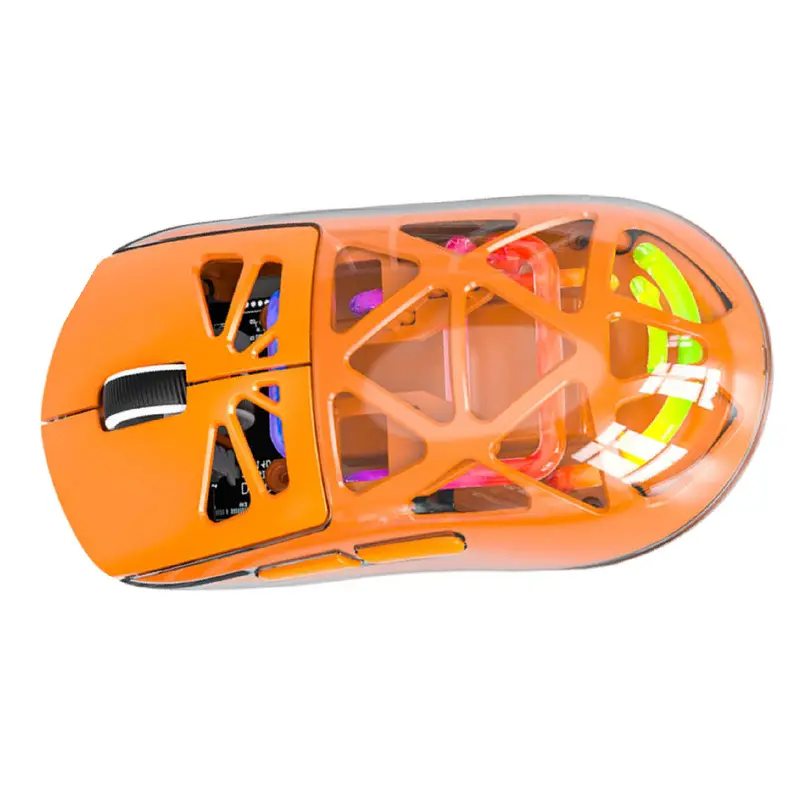 Kabellose Gaming Maus, 3 Modi, 4800DPI, Orange