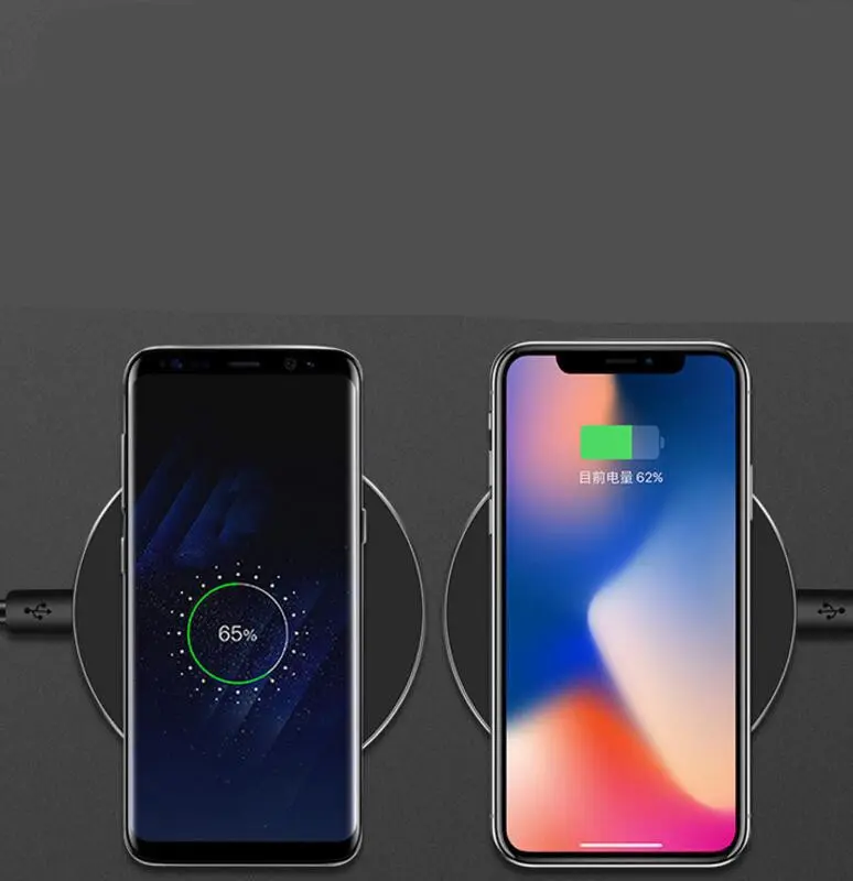 Kabelloser Ladepad für iPhone & Samsung mit Schnellaufladung
