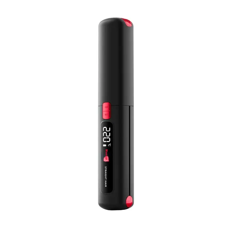 Kabelloses 2-in-1 Glätteisen & Lockenstab mit LCD