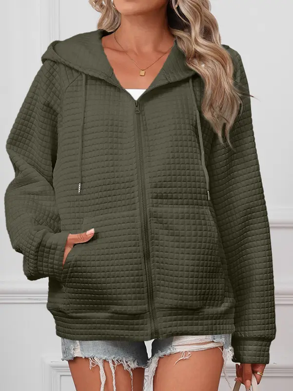 Kapuzenjacke mit Reissverschluss