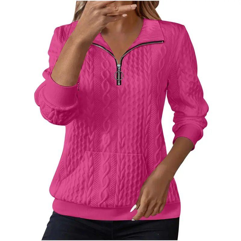 Kapuzenpullover mit Reissverschluss und Taschen