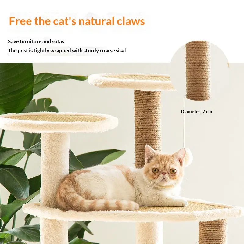 Katzenbaum mit integriertem Bett