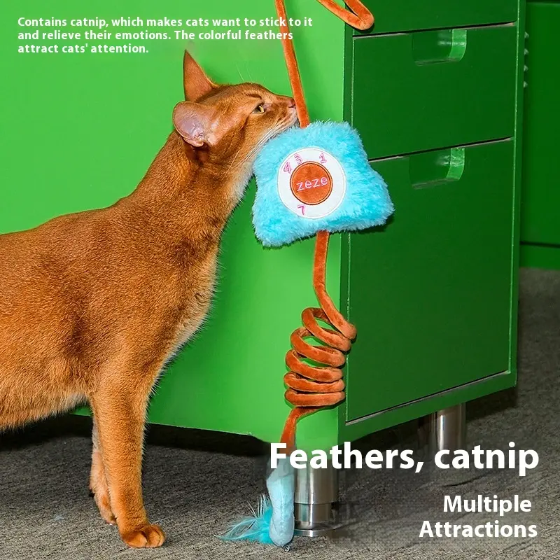 Katzenspielzeug mit elastischer Schnur