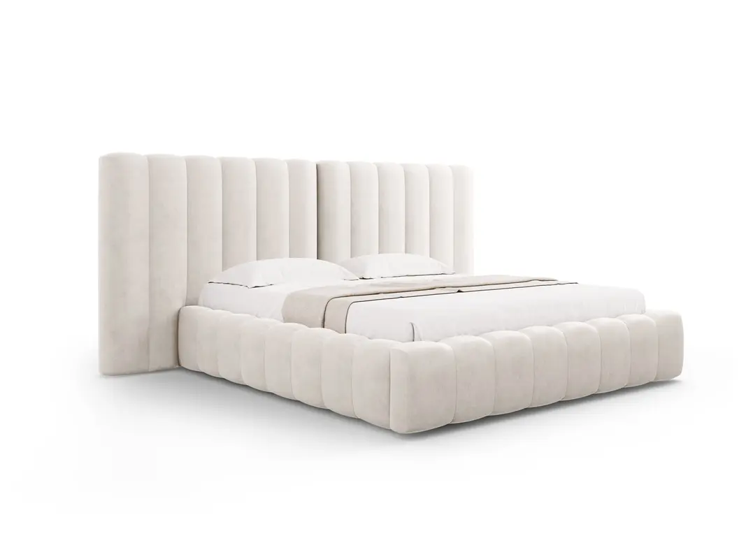 Kelp Bett mit Stauraum und doppeltem Headboard