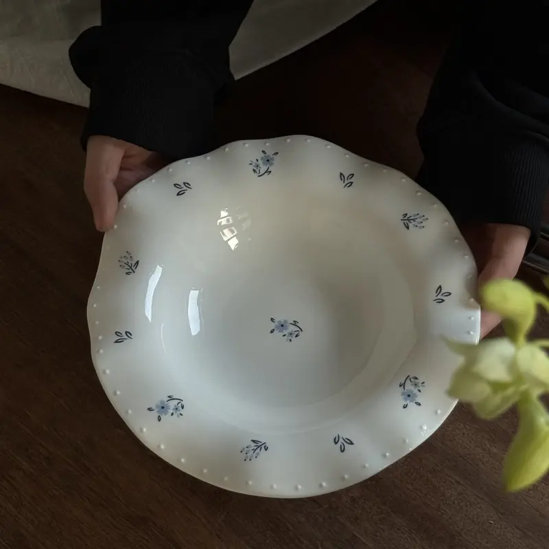 Keramik-Schale «Fleur» · Vintage Blümchen-Dekor