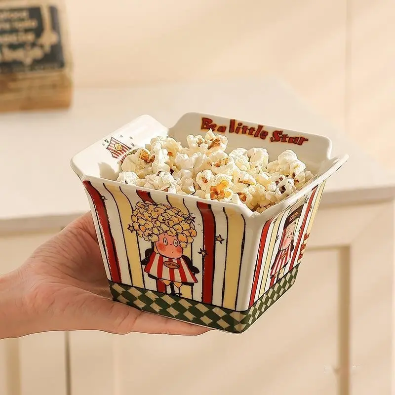 Keramik Schüssel für Popcorn und Früchte