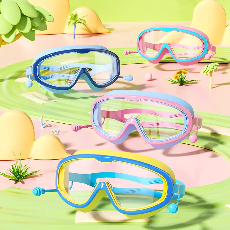 Kinder Schwimmbrille – grosser Rahmen, wasserdicht