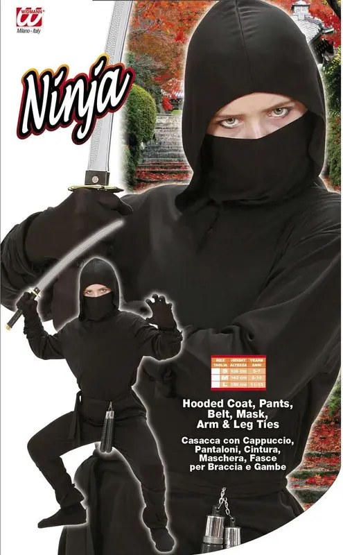 Kinderkostüm Ninja · Gr. 140cm