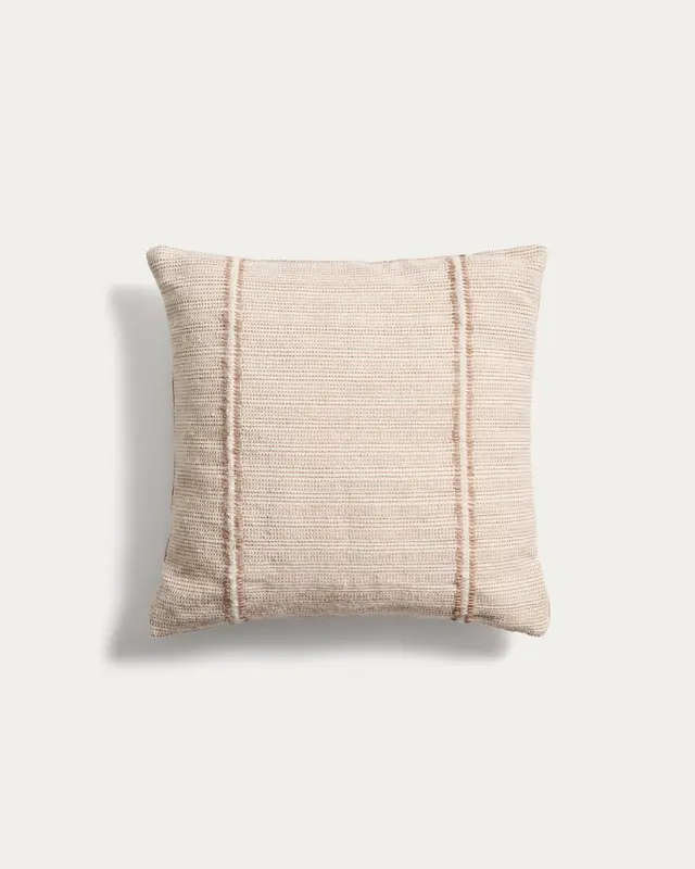 Kissenbezug Drati aus 100 % PET beige 45 x 45 cm