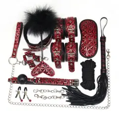Kit de bondage luxury 9 pièces simili cuir — Baroque