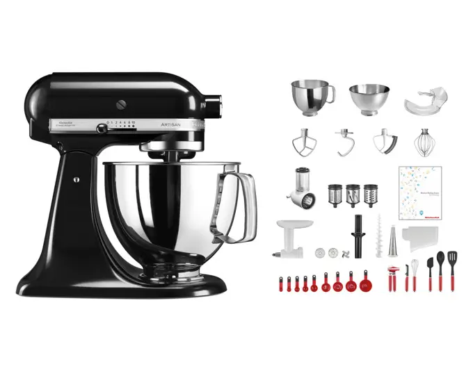 KITCHENAID Küchenmaschinenset Swiss Anniversary KSM200 4.8 l schwarz