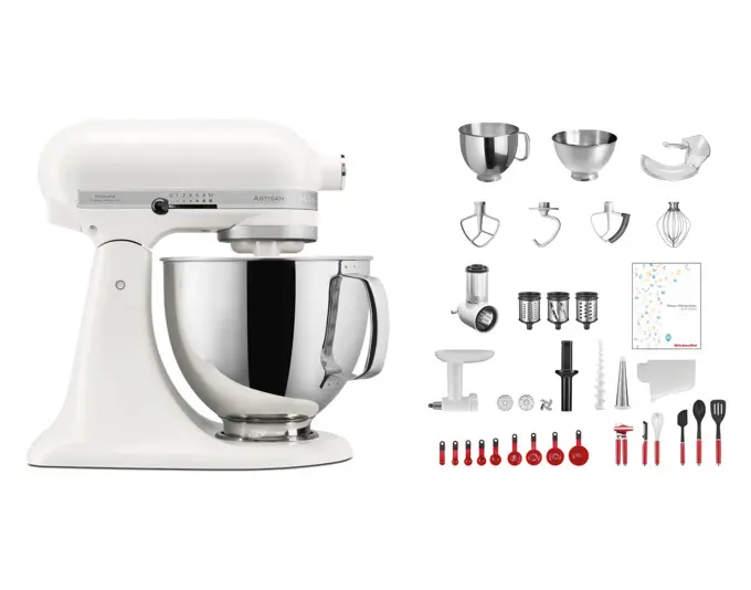 KITCHENAID Küchenmaschinenset Swiss Anniversary KSM200 4.8 l weiss