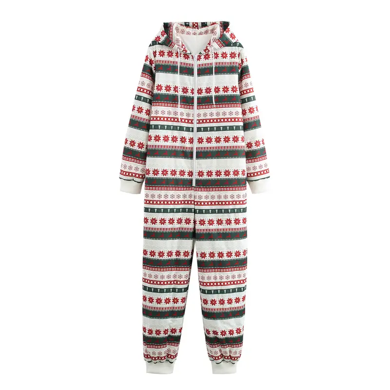 Klassischer Jumpsuit mit Weihnachtsmuster