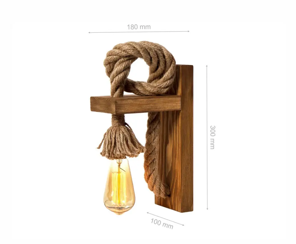 KN14 Wandleuchte - Braun Gold