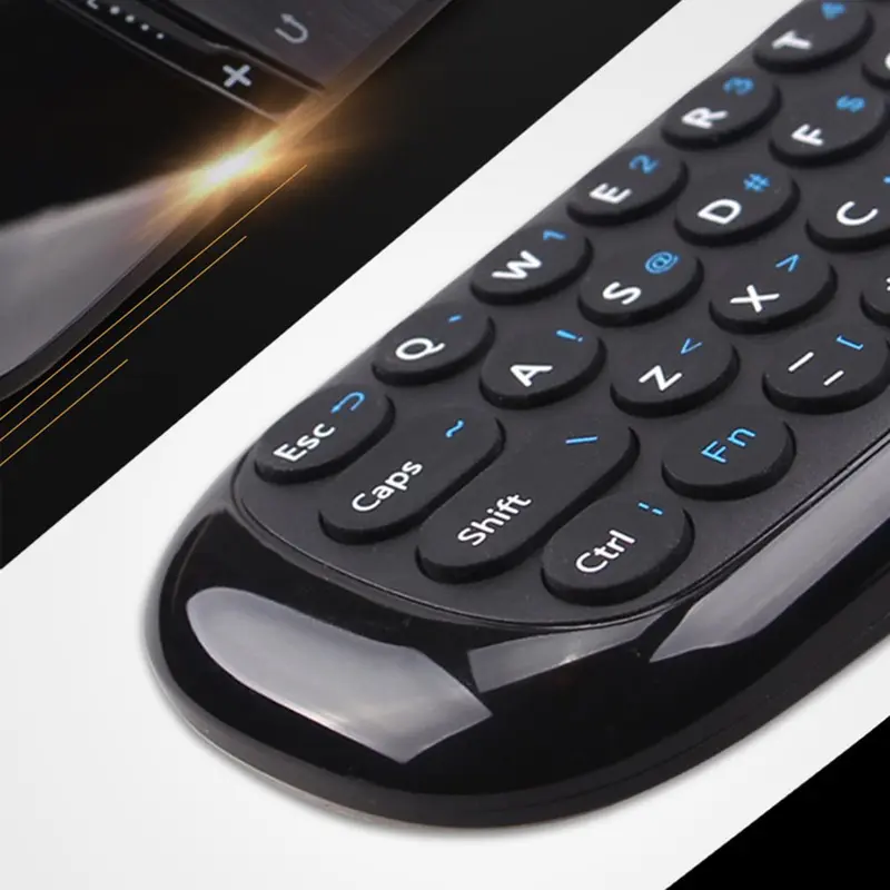 Kompakte Wireless-Tastatur mit Maus und Fernbedienung