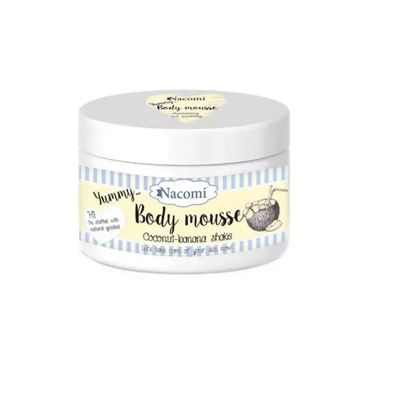 Körperbutter Body Mousse Nacomi - Kokusnuss-Bananen-Shake, 180ml