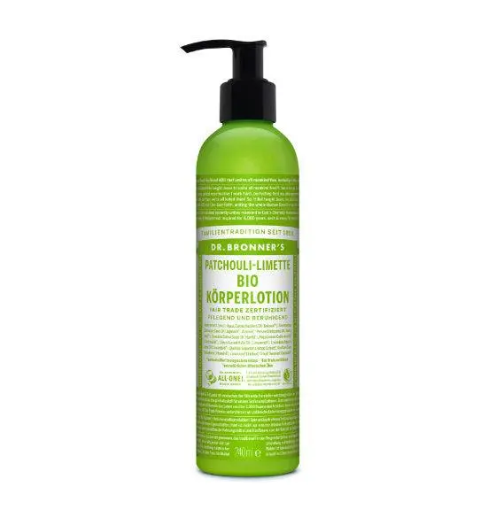 Körperlotion Patchouli & Limette - Dr. Bronner