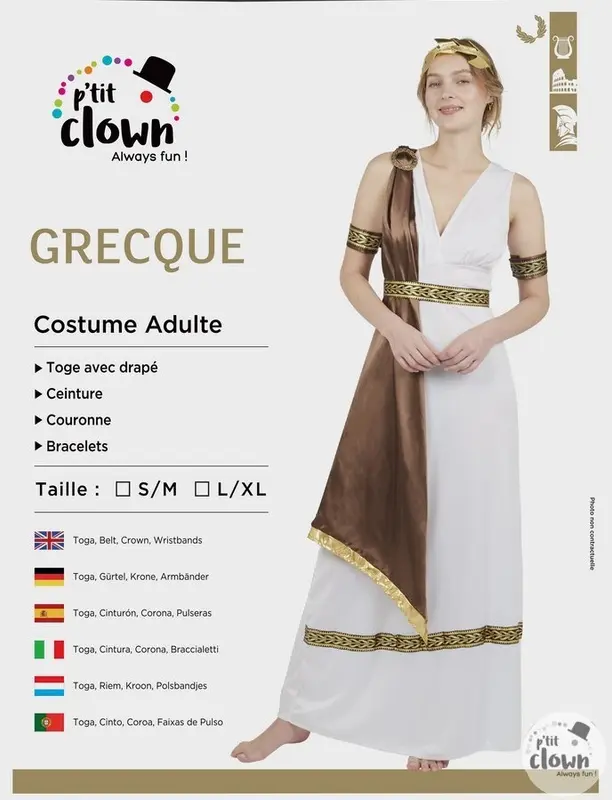 Kostüm antike Griechin Gr.L/XL · Gr. L/XL