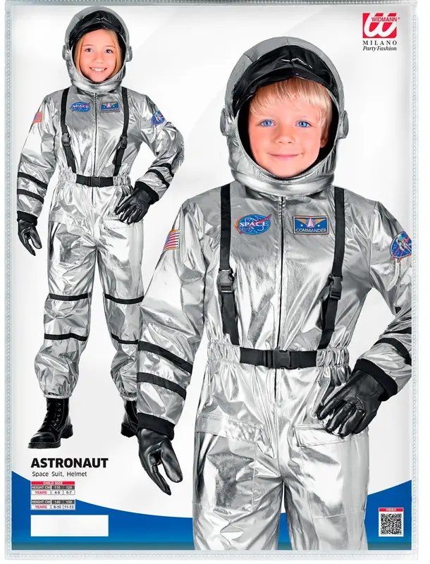 Kostüm Astronaut Silber