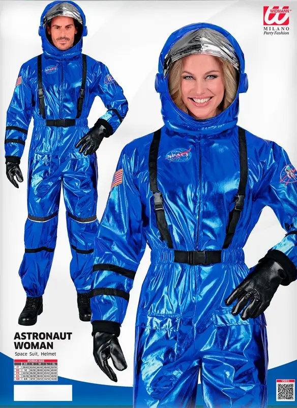 Kostüm Astronautin Blau