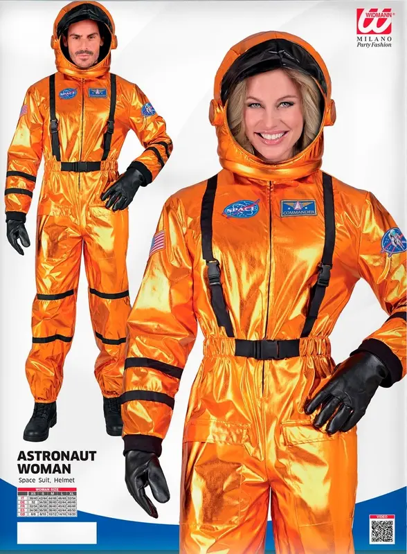 Kostüm Astronautin Orange
