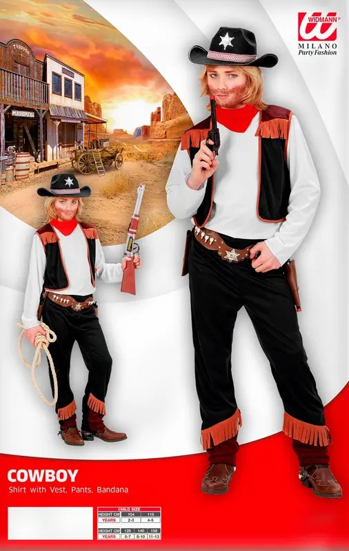 Kostüm Cowboy · Gr. 116cm