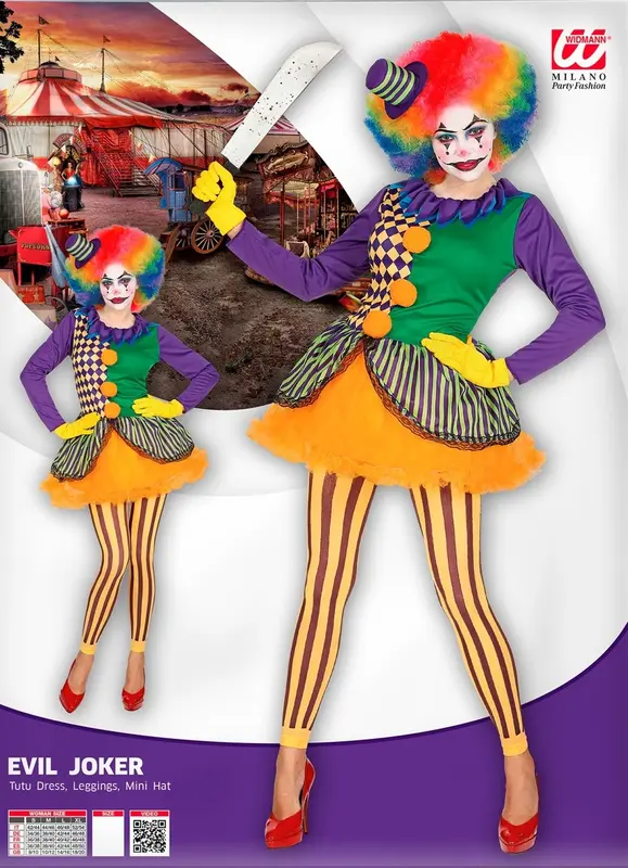 Kostüm Evil Joker Gr. M, Jacke