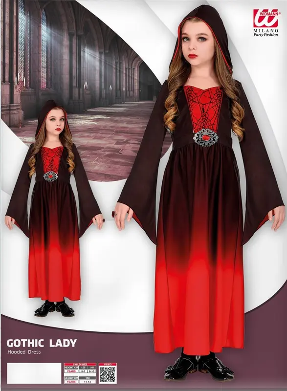 Kostüm Gothic Girl 140 cm · Gr. 140cm