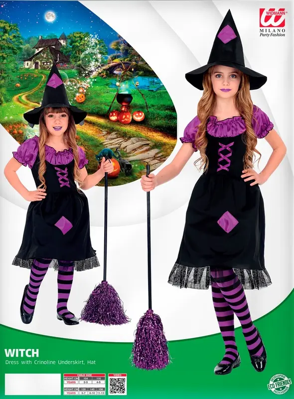 Kostüm kleine Hexe 128 cm · Gr. 128cm