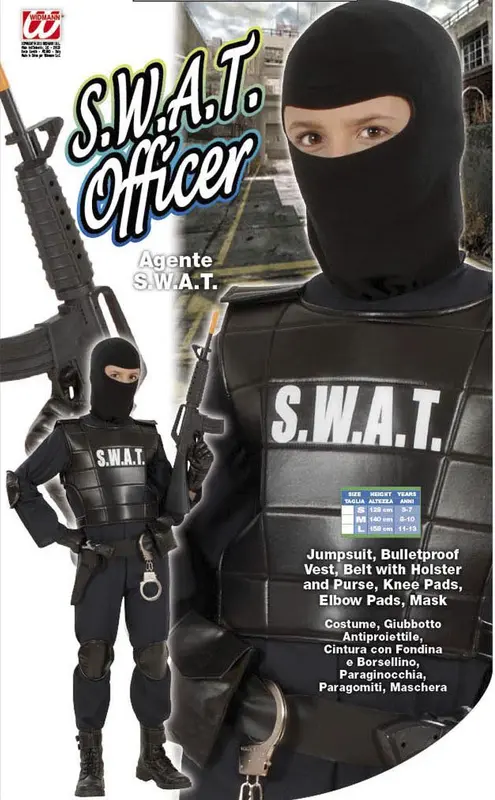 Kostüm S.W.A.T. Agent 164 cm · Gr. 164cm