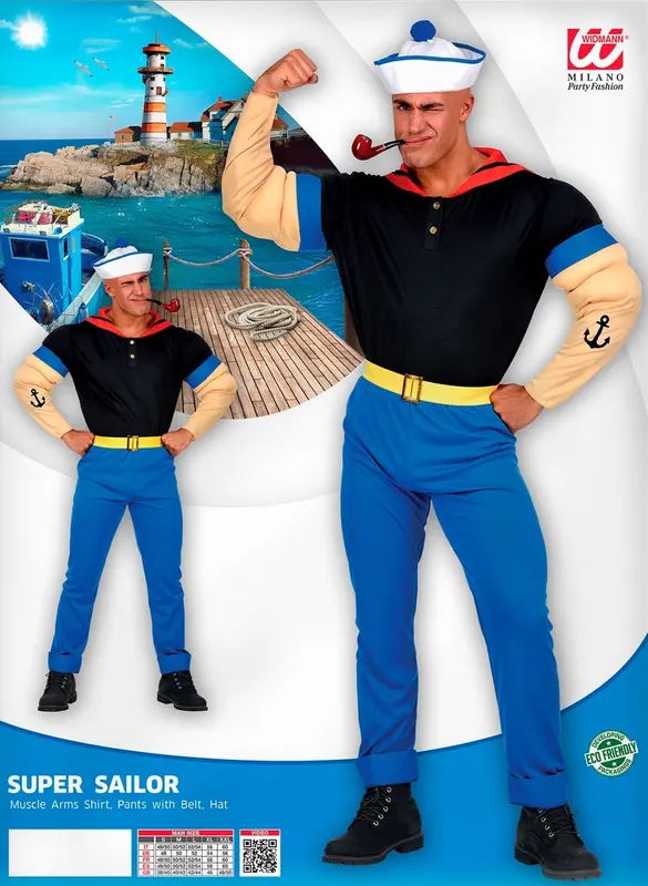 Kostüm Seemann Popeye · Gr. L