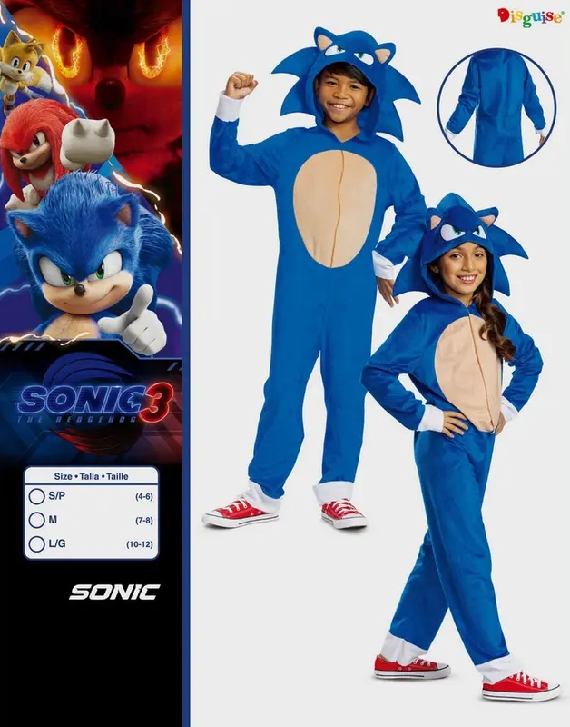 Kostüm Sonic Movie für Kinder