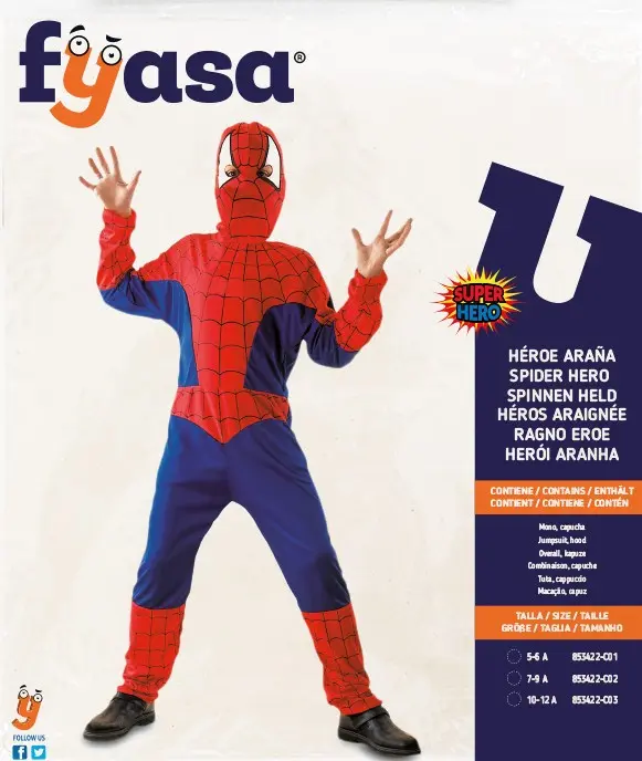 Kostüm Spinnen Held