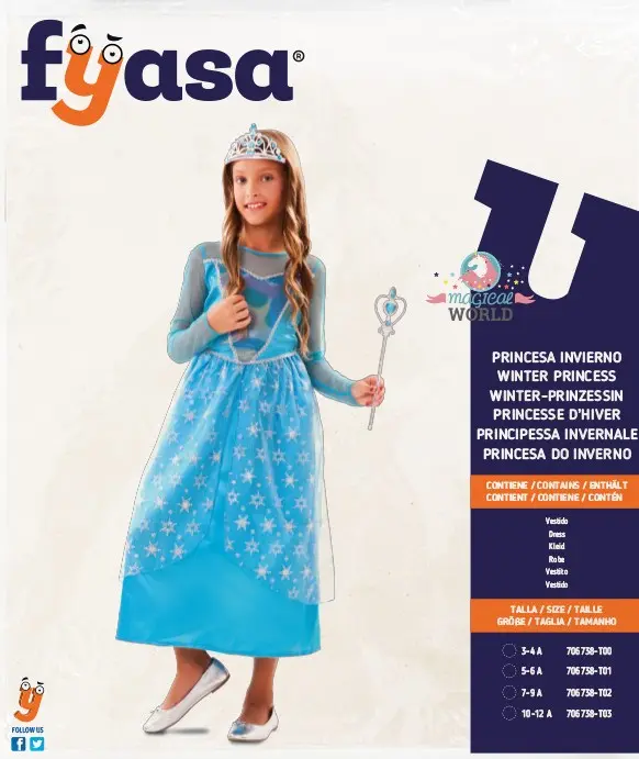 Kostüm Winter Prinzessin