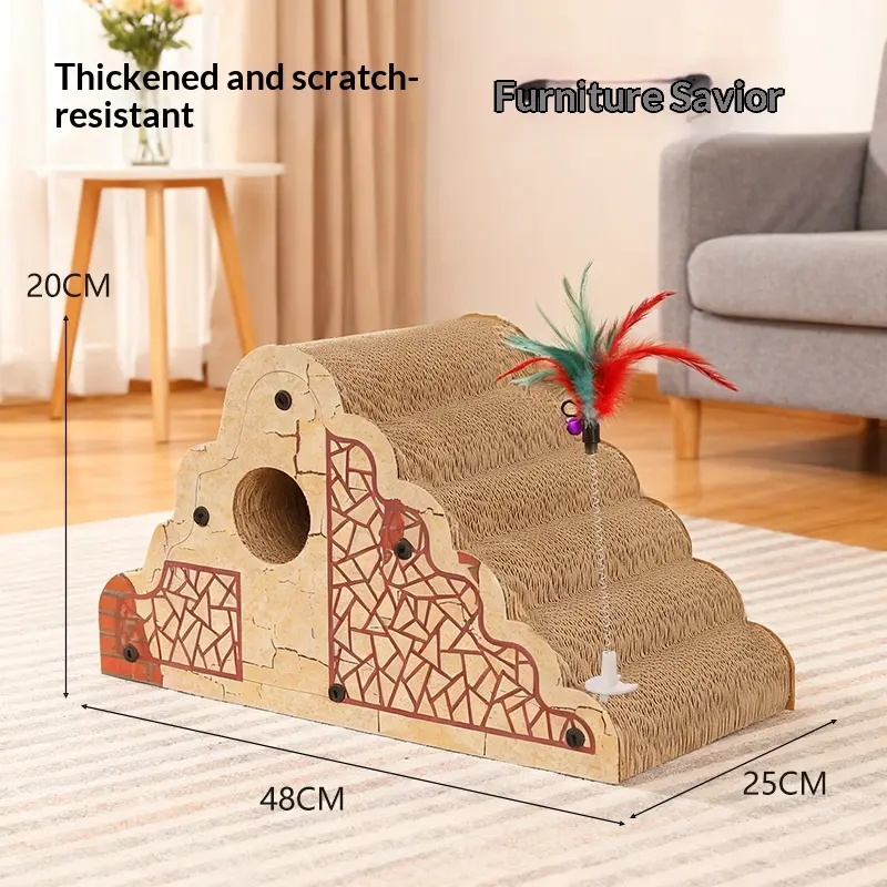 Kratzbaum aus Wellpappe für Hunde & Katzen