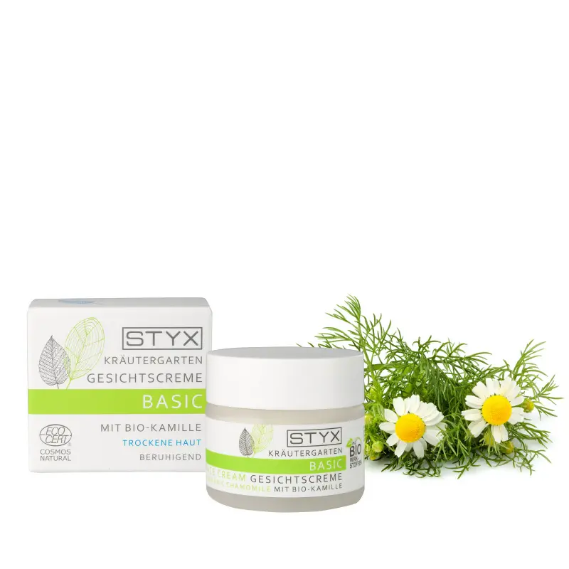 Kräutergarten BASIC Gesichtscreme mit BIO-Kamille, 50ml