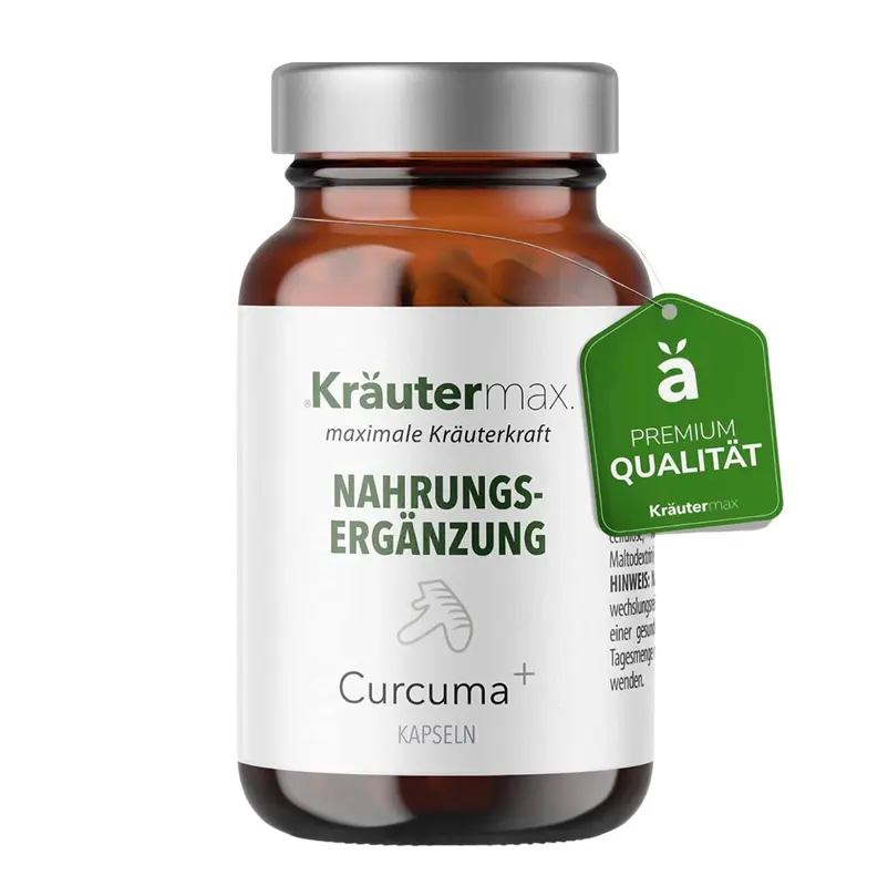 Kräutermax Curcuma und Artischockenblätter - 60 Kapseln