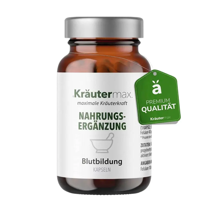 Kräutermax Eisen Vit mit Vitamin C - 90 Kapseln