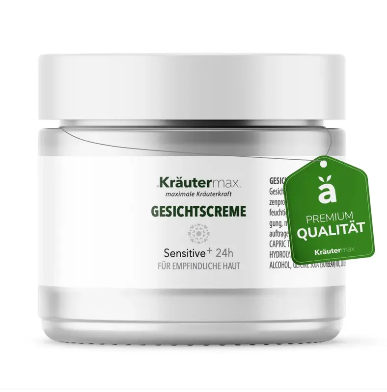 Kräutermax Gesichtscreme Sensitive Plus 24h – Sanfte Pflege für empfindliche Haut - 50 ml