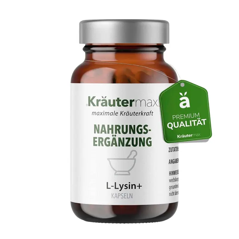 Kräutermax L- Lysin 575 mg und Zink 5 mg - 60 Kapseln