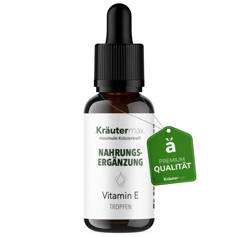 Kräutermax Vitamin E + natürliche Tocotrienole biologisch aktiv Tropfen - 15ml