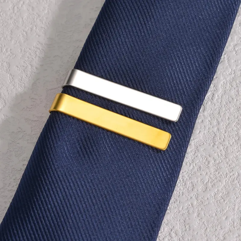 Krawattenklammer-Set 3-teilig Edelstahl · Klassisches Design