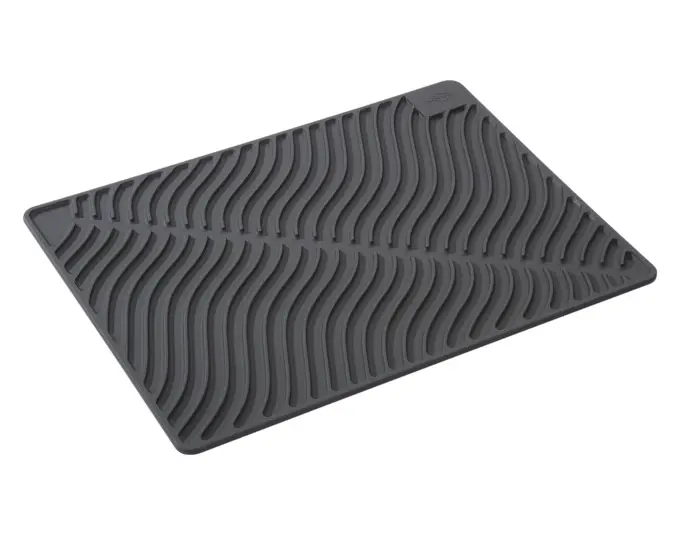 KÜCHENPROFI Abtropfmatte Wave Silikon Rillenstruktur einrollbar 40x30 cm