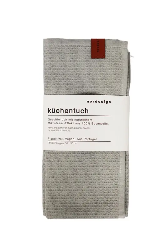 Küchentuch Stockholm Grey, hellgrau 50x50cm