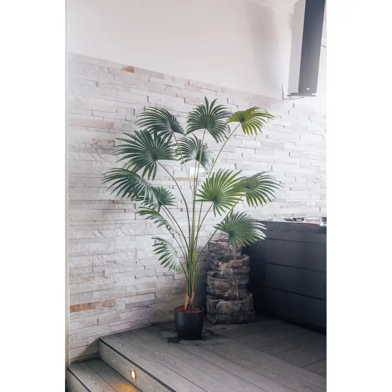 Kunstpflanze Fächerpalme Chamaerops Humilis 220 cm