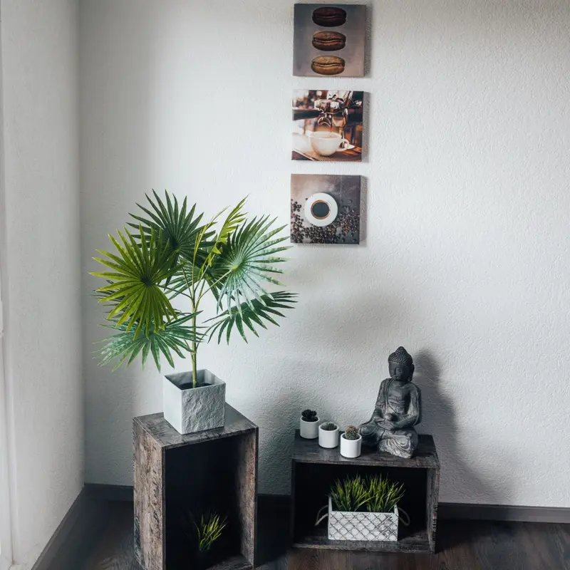 Kunstpflanze Fächerpalme Chamaerops Humilis  80 cm