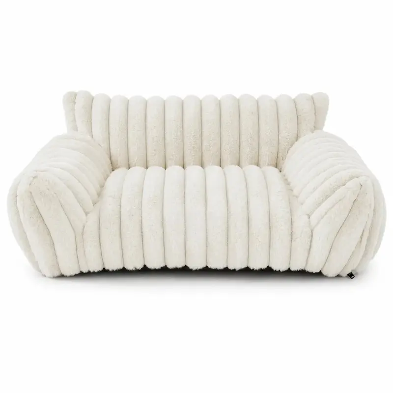 Kuscheliges Katzensofa mit Cord-Fleece